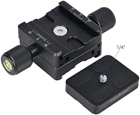 FOTGA L200 Телефото леќи Брзо ослободување на плочата за поддршка на долгиот фокус за камера со глава на топката со статив, DSLR камера