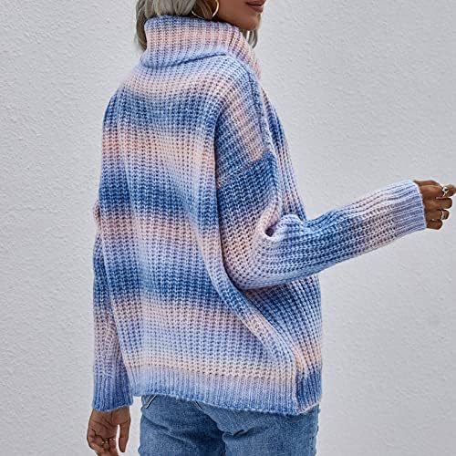 Maseенски модни џемпери 2022 џемпер со виножито лента пулвер тркалезен врат со долги ракави плетени фустан