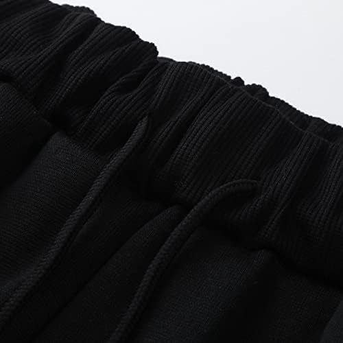 Xiloccer жени џемпери женски панталони со средно половината црни тесто отпечатоци долги панталони лабави случајни работни канцелариски