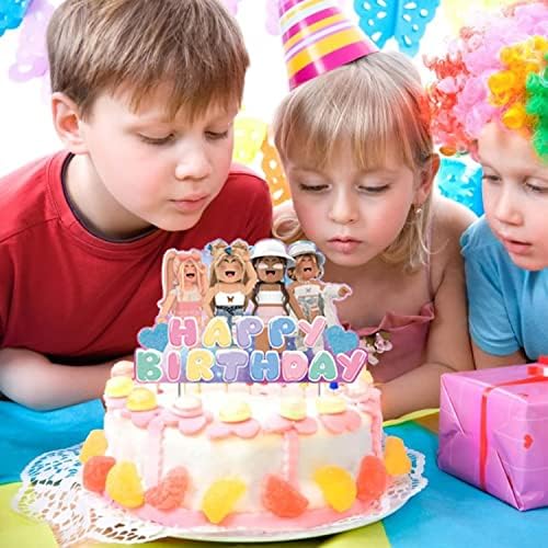 25 ПАРЧИЊА Роботски Украси За Торта За Девојки, Блокови За Девојки Игра Кекси Топперс Торта Топпер За Девојчиња Детски Роденденски