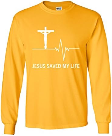 Исус ми го спаси животот маица со долг ракав христијанска религија вера Бог