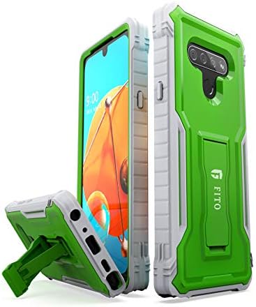 ФИТО За Телефонска Кутија LG K51, Двослојна Тешка Футрола Отпорна На Удари ЗА LG K51 Без Заштитник На Екранот, Вграден Држач За Удари