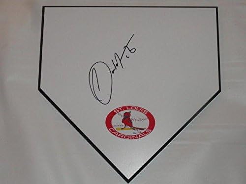 Карлос Мартинез потпиша домашна плоча Сент Луис кардинали СИТЕ СТАР ДОГОВОР - МЛБ автограмирана игра користена бази