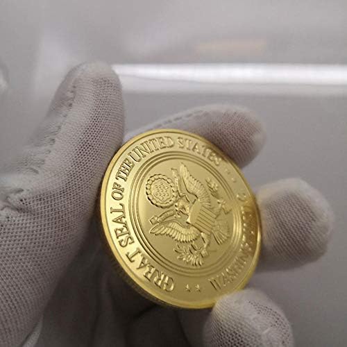 Новина Шарена чиста 24к злато позлатена монета САД Министерство за правда Американски ФБИ Метал предизвик монета за подарок