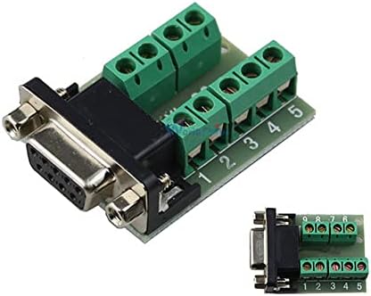DB9 конектор за конектор за конектор сигнализира терминален модул RS232 сериски до терминал