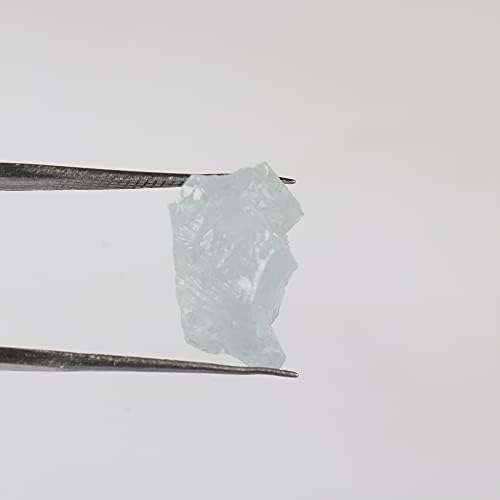 13 КТ. Исцелување кристал Аква небо Аквамарин Груб скапоцен камен сурова лековит камен за јога, медитација, чистење на аура GA-965