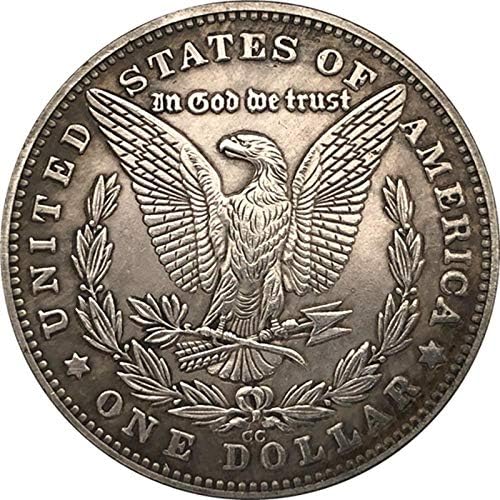 38мм 1881 година Американ Морган скитници за комеморативна колекционерска монета подарок за среќа