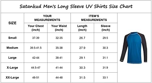 Машки кошули за пливање со долг ракав Rashguard UPF 50+ UV Sun Заштита за заштита од кошула Атлетска тренингот трчајќи пешачка маица за пливање