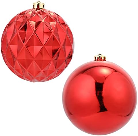 Орнаменти на божиќни топка во ИСУЛИФИ 6-инчни екстра големи големи расипувачки божиќни украси Постави комерцијална оценка за пластични