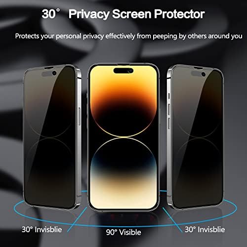 Sorlnern Заштитник На Екранот За Приватност за iPhone 14 Pro, iPhone 14 Pro Приватен Заштитник На Цел Екран Калено Стакло Додатоци