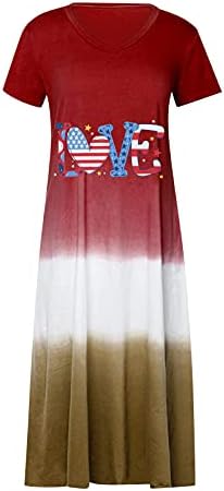 Обичен фустан за жени, жени се облекуваат долго, женски ден на независност на плажа Бохо Сандрес дами лабава долга фустан за лизгање