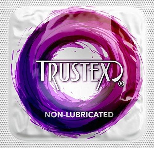 Trustex не-подмачкуван со сребрена кутија за џеб Лунамакс, броење на кондоми од латекс-24