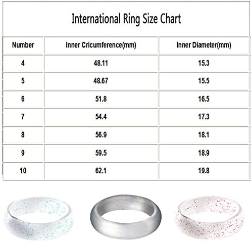 2023 Нов силиконски прстен 5,7 мм широк прстен јога прстен спортски бисер светла силиконска прстен серија CTR прстени за жени
