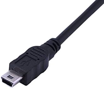 CERXIAN 50cm Мини USB 5pin Машки ДО USB Тип Б 2.0 Женски Продолжен Панел Монтирање На Податоци И Кабел За Полнење Со Дупки За Завртки