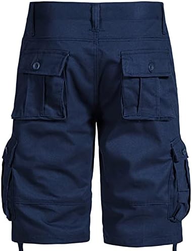 Озммјан карго шорцеви за мажи, машки пешачки шорцеви опуштени се вклопуваат летни обични отворени мулти-џебови за обука на кратки
