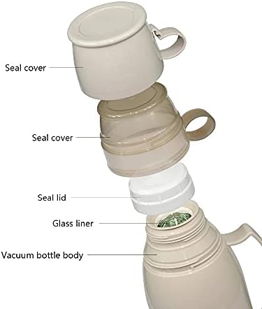 Вакуумско шише со вакуум 1000 мл со термичка колба во стилот на двоен чаши