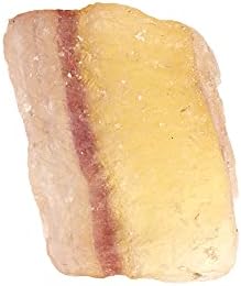 GemHub Природен кристал Неизвесен жолт флуорит заздравувачки камен 125,20 КТ груба сертифицирана декорација на скапоцен камен, полирање, завиткување