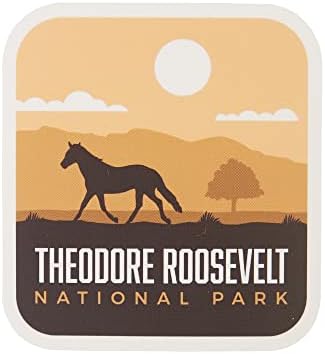 Налепница на Национален парк на вагабонд Теодор Рузвелт - Водоотпорен винил сувенир
