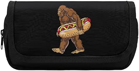 Bigfoot носејќи жариште за молив, двојно поштенско пенкало торба со голем капацитет држач за канцелариски материјал за домашна канцеларија
