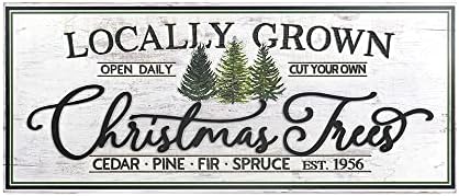 Големо богатство 23,62 L x 9.84 Wchristmas дрво виси знаци Божиќни знаци за украс за домашни украси со празници за јаже, рустикален