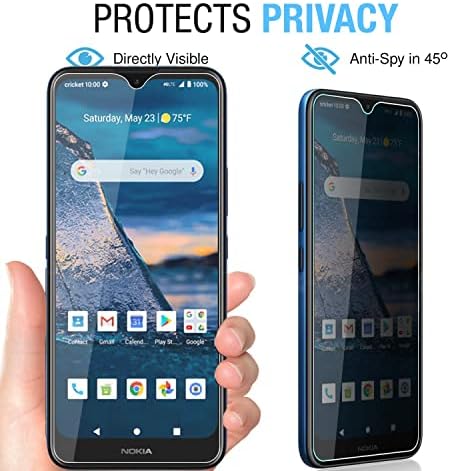 Anbzsign [2 Пакет] Nokia C5 Endi Заштитник На Екранот За Приватност, [Случај Пријателски] Анти-Шпион 9H Цврстина Калено Стакло