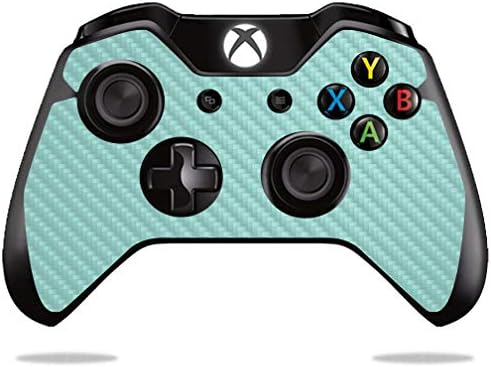 Mothyskins Јаглеродни Влакна Кожа За Microsoft Xbox Еден Или Еден S Контролер-Цврсто Бебешко Сино | Заштитно, Издржливо Текстурирано