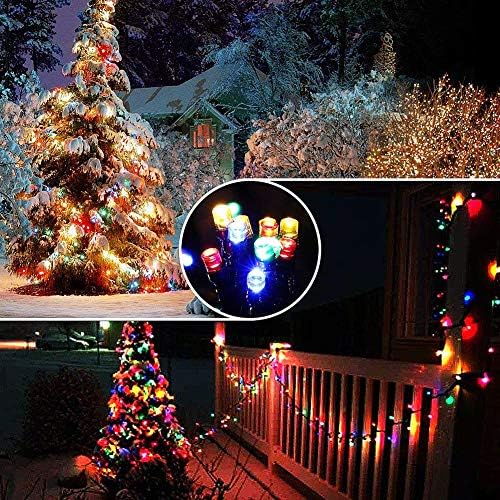Twill Star 200 LED 66ft Fairy String Lights, Божиќни светла со 8 режими на осветлување, мини жици светла приклучок за затворено украсување