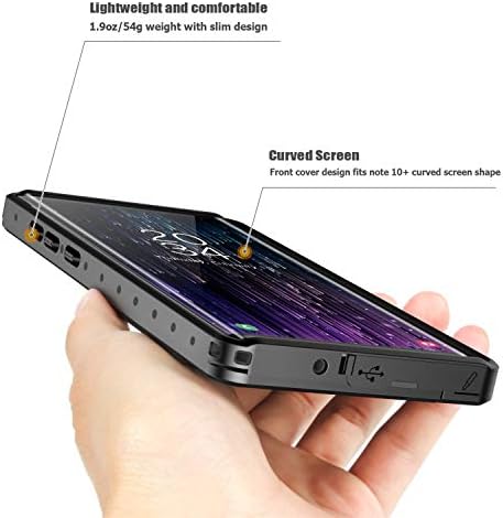 SPIDERCASE За Samsung Galaxy Note 10+ Плус Водоотпорна Кутија, Вграден Заштитник На Екранот Отклучување Отпечатоци Со Филм, Водоотпорен Капак