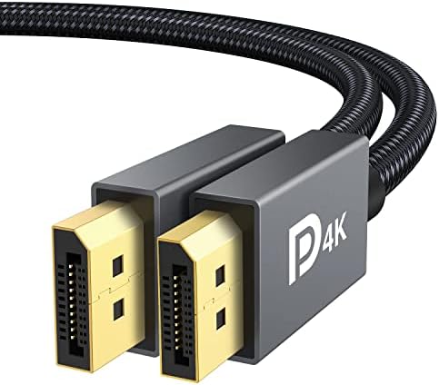 IVanky VESA Сертифициран DP на DP Кабел 6.6FT + Mini HDMI до HDMI кабел 6ft