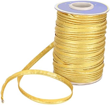 Пристрасност за цевководи за плетенка, трим за цевки за ткаенини за шиење за врзување на залетување, 0,4 инчи, 70yd
