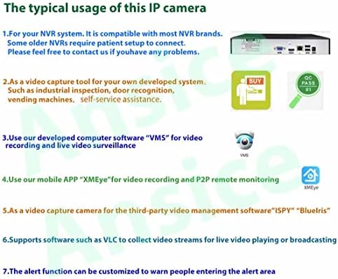 POE 4K IP камера H.265 POE 8MP мрежна камера Ansice 8.0MP IP Security System Weathproof IP66