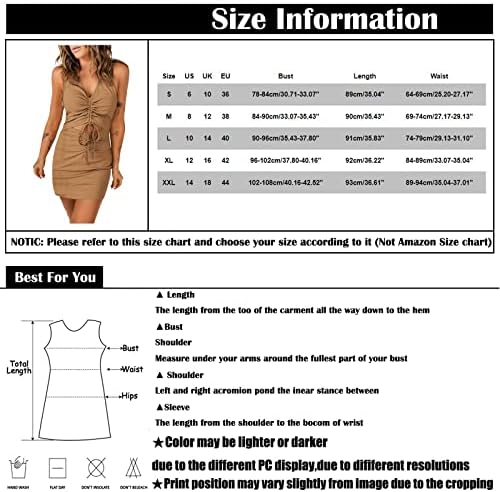 Fragarn летни ромери за жени 2023 година, женски исечен пакет пакет на колк без ракави цврста боја на секси фустан