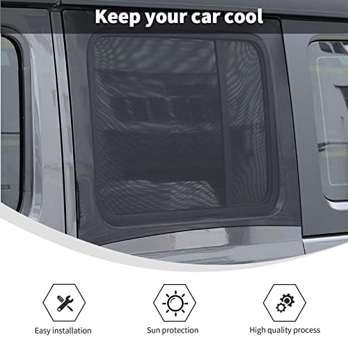 Покријте го задниот прозорец на задниот прозорец Сонцето на екраните за дишење на мрежни страни за голем SUV, пикап, камион, миниван, УВ заштита
