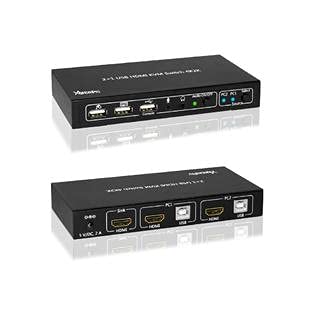 XtremPro 2x1 / 4x1 KVM HDMI Порта 1.4 &засилувач; USB Тип Б w/ 2 Канали Прекинувач w/USB Тип А 2.0 Тастатура, Глувче, Конзола,
