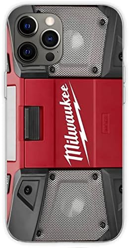 Компатибилен со iPhone 13 Pro Max Case Milwaukee Флексибилна TPU гума мека кожа силиконски заштитен телефонски куќиште на куќиште транспарентен