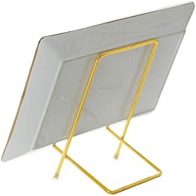 Зеродеко мулти-метален квадратен приказ Show Stand Stand Rack Base for Photo Frame Plate Handicrafts Книга за медал за медал