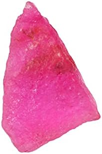 10,95 КТ. Природно заздравување на Реики, груба сурова црвена рубин скапоцен камен за терапија со кристали, балансирање на чакра, медитација, тампување