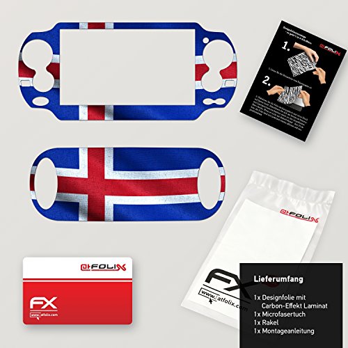 Sony PlayStation Вита Дизајн Кожата знаме На Исланд Налепница Налепница За PlayStation Вита