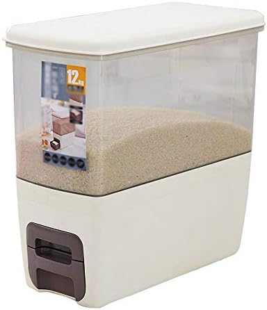 Кутија За Складирање Ориз LKYBOA 12kg Запечатена Отпорна На Влага Контејнер За Брашно Од Жито Со Голем Капацитет Кутија За Складирање