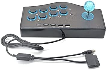 Qiliang Arcade Joystick одговара за компјутерски фит за PS2/PS3 конзола погоден за Android Smart TV со кабел од 1,8 метри и вграден