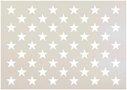 Американско знаме 50 starвездени матрици од Студиор12 | Шаблон за еднократно користење | Користете за патриотски уметности, занаети, DIY