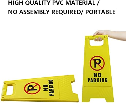 Без знаци за паркирање 2 пакувања, пластични знаци за предупредување, двострани безбедносни знаци за улични населби Училишта Парк
