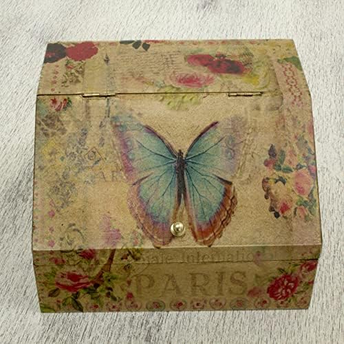 Декоративна кутија со теми од животно од Новика, разнобојно, маѓепсаност на пеперутката '