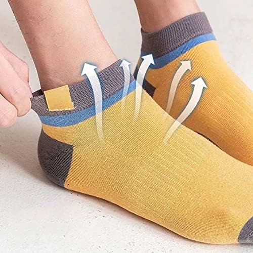 Qiuumey Пролетни летни спортови Тенки чорапи со ниско сечење глужд атлетски чорапи памук за дишење без удобност без шоу чорапи