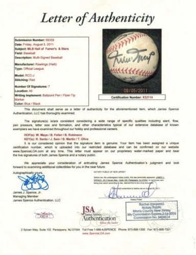 Сала на славните и starsвездите потпишаа бејзбол 12436 JSA X32114 - автограмирани бејзбол
