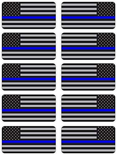 Полициско одделение Американски знамиња налепници/декорации/етикети/етикети Црна ОПС