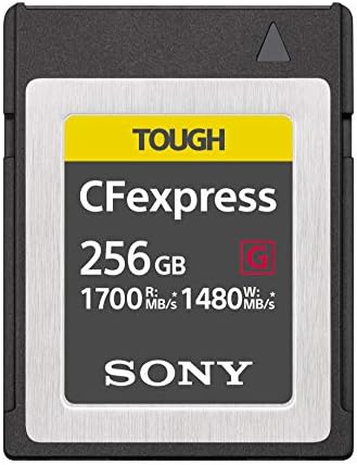 Sony 256 GB Тешка серија CEB-G серија CFEXPRESS Type B Memory картичка со пакет на мемориски картички со Sony MRWG1T CFE-B/XQD
