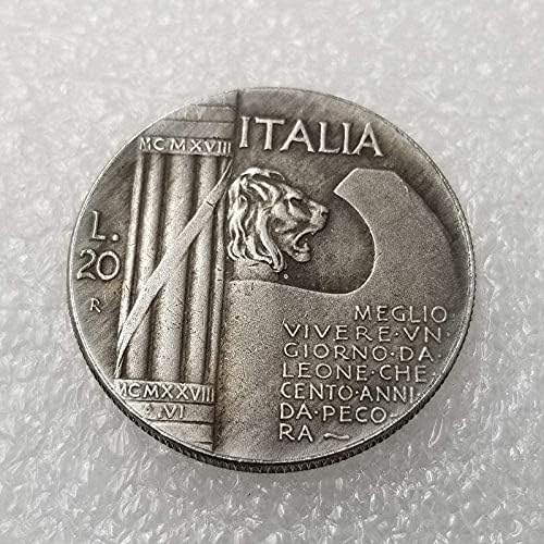 Антички занаети 1943 година и италијански сребрен долар комеморативна монета комеморативна монета странска сребрена долар 1797