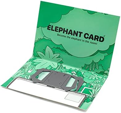 ЕЛЕФАНТ КАРТИЈА ® Сиво монтирање за iPhone | Големина на кредитна картичка, преклопување | Континуитет на фотоапаратот | Се вклопува