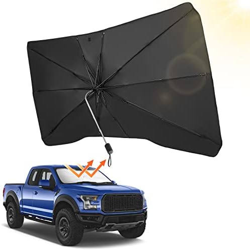 Чадор за шофершајбна на шофершајбната oyојттус, компатибилен со F150, за пикап со целосна големина, 360 ° ротација што може да се преклопи со